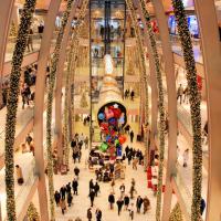 4139_5009 Weihnachtsdekoration - Füllhorn mit Geschenken - Weihnachtschmuck, Dekoration. | 